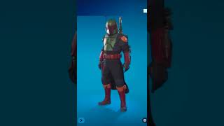 Fortnite Star Wars Boba Fett Outfit And Emotes [upl. by Elbas940]