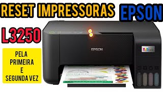 Como Fazer Reset impressora Epson L3250 pela primeira e segunda Vez [upl. by Yrahca202]