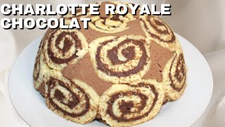 Recette de la charlotte royale au chocolat [upl. by Turro823]