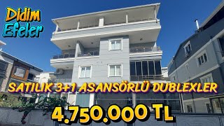 🔥DİDİM EFELERDE SATILIK ASANSÖRLÜ DENİZ MANZARALI 31 SIFIR 🏡DUBLEXLER [upl. by Gaynor]