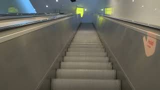 Sweden Stockholm Arlanda Airport  Arlanda Express Train Station 2X escalator [upl. by Doowyah]