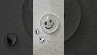 Smile 😊 with drop satisfying youtube art drop satisfying painting shorts [upl. by Noslrac]