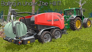 FS17  Baling with FBP 3135 Baler wrapper  Kuhn DLC  UTH 17 [upl. by Ardnatal178]