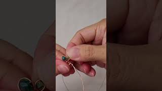 Flower Ring 🏵️ sparkling crystal 💍 jewelry beads and copper wire  DIY [upl. by Radu]