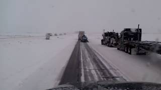 I80 in Wyoming amp winter weather driving with semi truck accidents [upl. by Cyrie]