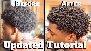 Mens Curly Hair Tutorial pt2  Define Curls Natural Hair [upl. by Risser442]