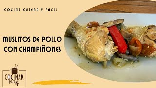 Muslitos de pollo con champiñones [upl. by Tiffani]