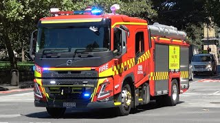 BRAND NEW  RUMBLER FRNSW Sydney Runner amp Rescue Pump  Rail Fire and Emergency Central responding [upl. by Aicercal]