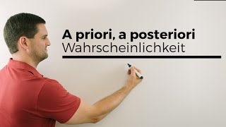 A priori a posteriori bedingtetotale Wahrscheinlichkeit Bayes Statistik  Mathe by Daniel Jung [upl. by Inahs]