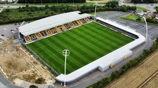 Boston United Jakemans Community Stadium by Drone 4K [upl. by Mccarty]