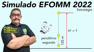 Simulado EFOMM 2022  Uma partícula é solta do alto de uma montanha Se ela percorre 125 m [upl. by Rosemarie753]