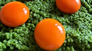 Wild garlic salt and cured egg yolk recipe 🍃 [upl. by Ammadis]