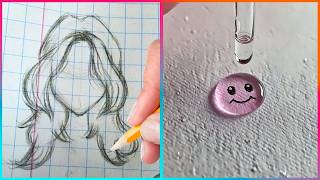 Easy Art TIPS amp HACKS That Work Extremely Well ▶ 10 [upl. by Dougald]