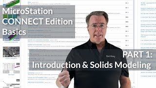 MicroStation CONNECT Edition 3D Basics 01 Introduction amp Solids Modeling [upl. by Padraig]