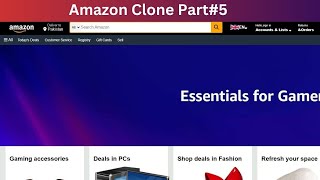 Part5  How to make amazon clone using html css javascript [upl. by Stock]