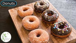 Eggless Donuts Recipe  Step by Step Process to Make Fluffy Donuts  The Terrace Kitchen [upl. by Ahsinrac]