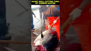 Cutting tuna Dance 😎 music fishing dance skills [upl. by Nallac]