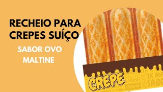 CREPES SUÍÇO SABOR OVO MALTINE [upl. by Adlar766]