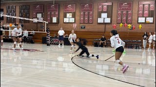 Sienna Rivera 3 Carondelet Vs California  High School Frosh Volleyball [upl. by Kresic]