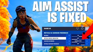 Fortnite FIXED AIM ASSIST With This Setting [upl. by Yendahc]