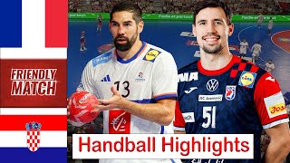 France Vs Crotia Handball Highlights Friendly Match 2024 [upl. by Tila]