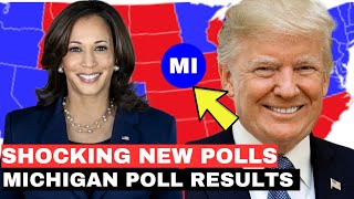 Latest Michigan poll results Donald Trump vs Kamala Harris 2024 US Election [upl. by Savick178]