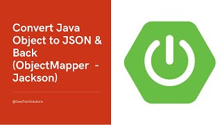 Java ObjectMapper Tutorial Convert Java Object to JSON amp Back Jackson [upl. by Onifur]