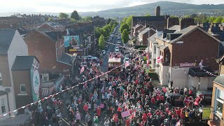 Cliftonville FC Irish Cup Celebrations Bank Holiday Monday [upl. by Enar]