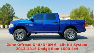 Zone Offroad D40D40N amp D41D41N 6quot Lift Kit System  20132018 Dodge Ram 1500 [upl. by Bili694]