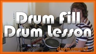 ★ Dont Look Back In Anger Oasis ★ Drum Lesson  How To Play Drum Fill Alan White [upl. by Lonny]