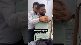 Thoracic spine pain adjustment trend ytshort [upl. by Andras]