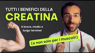 CREATINA tutti i benefici di questa molecola fondamentale non solo per i muscoli [upl. by Eimmas]