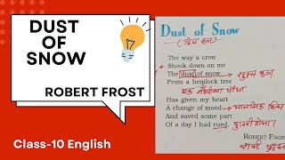 Dust of Snow by Robert Frost [upl. by Guthry447]