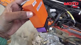 PowerTronic installation with mapping switch and overview on KTM RC390 Tamil Review [upl. by Erreid]