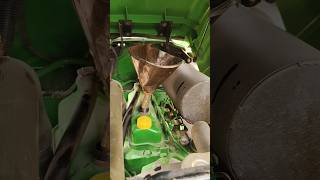 JOHN DEERE 5205 engine oil change and service tractor sorts farming repairing repair reels [upl. by Joell]