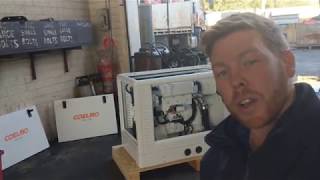 Coelmo DML740 Marine Power Generator Running  Workshop Test [upl. by Mali]