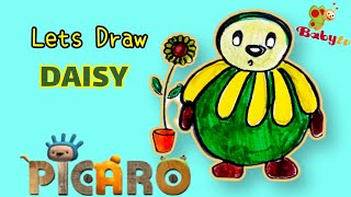 Lets Draw DAISY The Picaro Show BabyTV [upl. by Rector877]