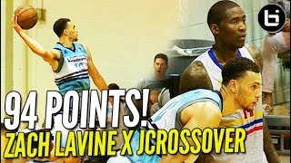 94 POINTS Zach LaVine Goes CRAZY Jamal Crawford Brings Out The NASTY HANDLE at The Crawsover [upl. by Drazze]