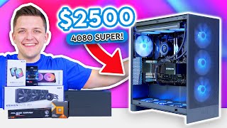 Best 2500 Gaming PC Build 2024 😄 ft RTX 4080 Super Ryzen 7800X3D amp H7 Flow [upl. by Trauts]