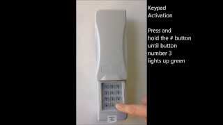 Keypad programming Direct Drive Garage Door Opener [upl. by Savitt497]