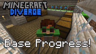 Base Progress  Minecraft Diverge 3 [upl. by Ykroc101]