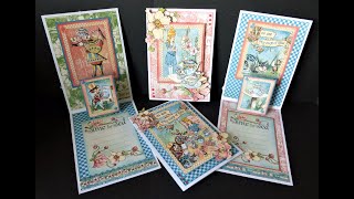 Graphic 45s Alices Tea Party Pop Up Cards [upl. by Lanita462]