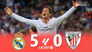 Real Madrid 5 x 0 Athletic Bilbao C Ronaldo HatTrick ● La Liga 1415 Goals amp Highlights ᴴᴰ [upl. by Aveer556]