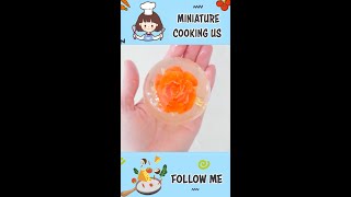 Flower Raindrop Cake Recipe Shorts MiniatureCookingUS minifood [upl. by Eenor316]