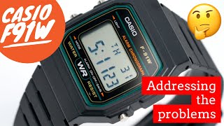 Casio f91w let’s look at some of the reported “problems” with this kingofwatches [upl. by Frederik]