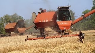 Combines SK5M a beautiful video  Комбайны СК5М красивое видео [upl. by Lerat]