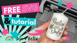 How to Personalize a Candle with your Cricut [upl. by Janifer]