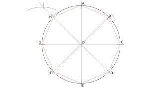 Cómo dividir una circunferencia en ocho partes iguales [upl. by Yenwat96]