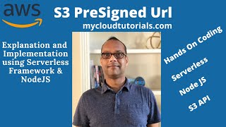 Create Amazon S3 Presigned Url using Serverless framework and demo [upl. by Artenahs]