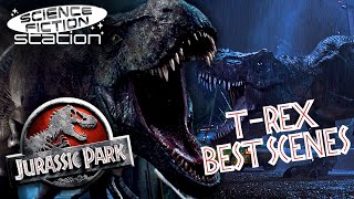 The Best TRex Scenes In The Jurassic Park Franchise  Science Fiction Station [upl. by Devad]